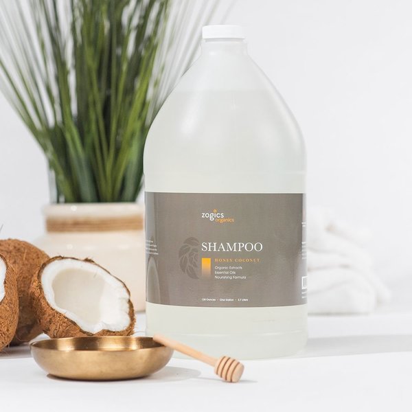 Zogics Organics Shampoo, Honey Coconut, 4PK OSHC128-4